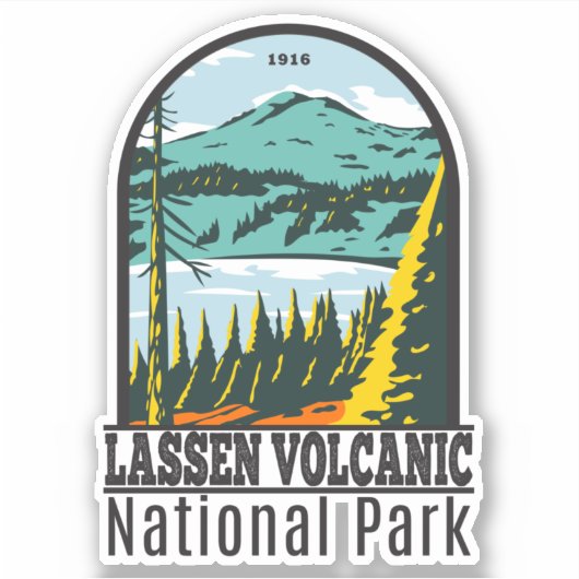 Lassen Volcanic National Park California  Sticker (Voorkant)