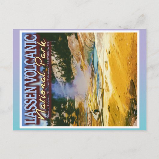 LASSEN VOLCANIC NATIONAL PARK - CALIFORNIA US BRIEFKAART (Voorkant)