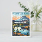 Lassen Volcanic National Park California, Verenigd Briefkaart (Staand voorkant)