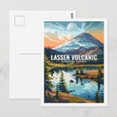 Lassen Volcanic National Park California, Verenigd Briefkaart (Voorkant / Achterkant)