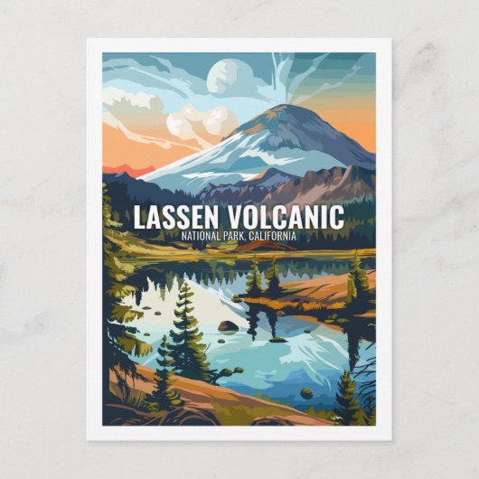 Lassen Volcanic National Park California, Verenigd Briefkaart (Voorkant)