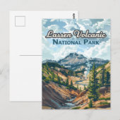 Lassen Volcanic National Park California Volcano Briefkaart (Voorkant / Achterkant)