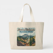 Lassen Volcanic National Park California Volcano Grote Tote Bag (Achterkant)