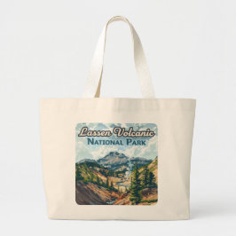Lassen Volcanic National Park California Volcano Grote Tote Bag