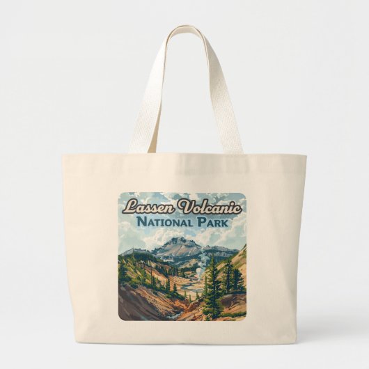 Lassen Volcanic National Park California Volcano Grote Tote Bag (Voorkant)