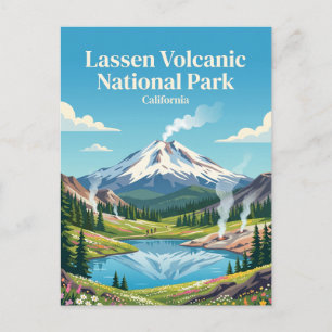 Lassen Volcanic National Park Californië Briefkaart