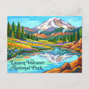 Lassen Volcanic National Park, Californië, VS Briefkaart