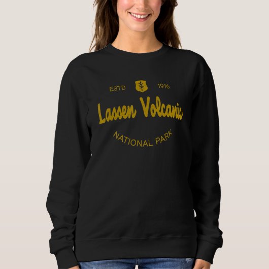 Lassen Volcanic National Park Classic Script Style Trui (Voorkant)