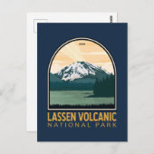 Lassen Volcanic National Park  Emblem Briefkaart (Voorkant / Achterkant)