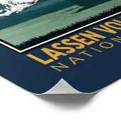 Lassen Volcanic National Park  Emblem Poster (Hoek)