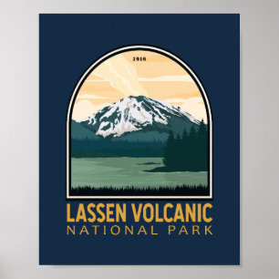 Lassen Volcanic National Park  Emblem Poster