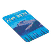 Lassen Volcanic National Park Illustratie Reizen Magneet (Rechterzijde)