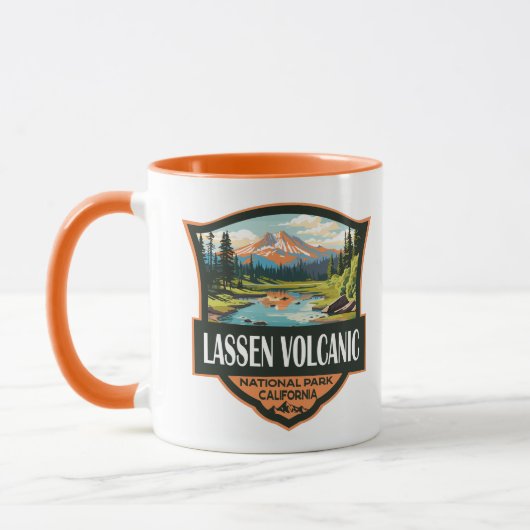 Lassen Volcanic National Park Illustratie Reizen Mok (Links)