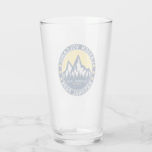 Lassen Volcanic National Park Landscape Glas (Achterkant)