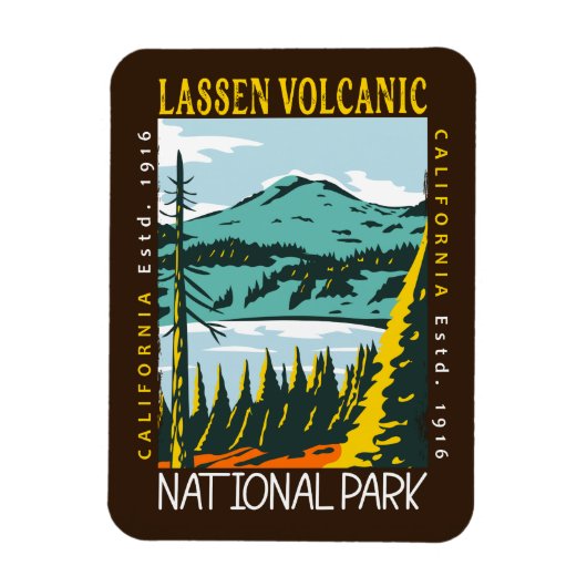 Lassen Volcanic National Park  Magneet (Verticaal)