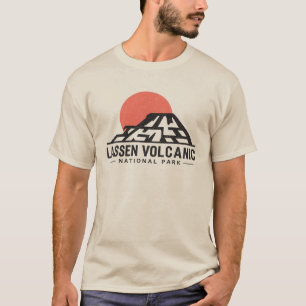 Lassen Volcanic National Park Minimal Red Sun T-shirt