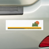 Lassen Volcanic National Park Pine Trees Sun Bumpersticker (Op auto)