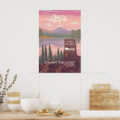 Lassen Volcanic National Park Reisposter Poster (Keuken)