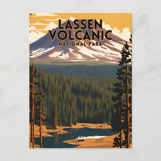 Lassen Volcanic National Park Reizen Briefkaart (Voorkant)