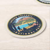 Lassen Volcanic National Park Ronde Kartonnen Onderzetter (Gebogen)