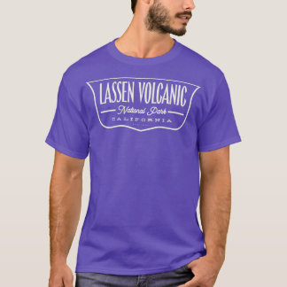 Lassen Volcanic National Park Shield Tan T-shirt