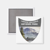 Lassen Volcanic National Park Souvenir California Magneet (Voorkant / Achterkant)