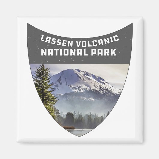 Lassen Volcanic National Park Souvenir California Magneet (Voorkant)