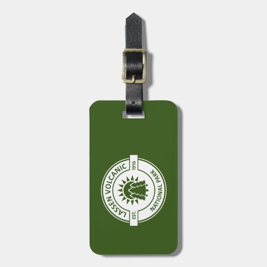 Lassen Volcanic National Park Sun Trees Bagagelabel (Voorkant verticaal)