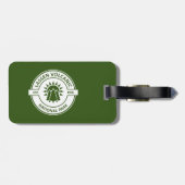 Lassen Volcanic National Park Sun Trees Bagagelabel (Achterkant horizontaal)