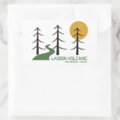 Lassen Volcanic National Park Trail Rechthoekige Sticker (Tas)