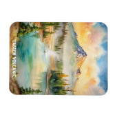 Lassen Volcanic National Park Waterverf Schilderij Magneet (Horizontaal)