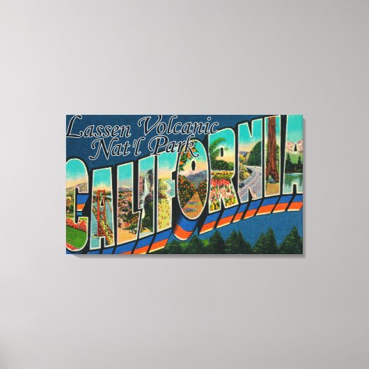 Lassen Volcanic Nat'l Park, CA Canvas Afdruk (Voorkant)