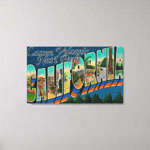 Lassen Volcanic Nat'l Park, CA Canvas Afdruk
