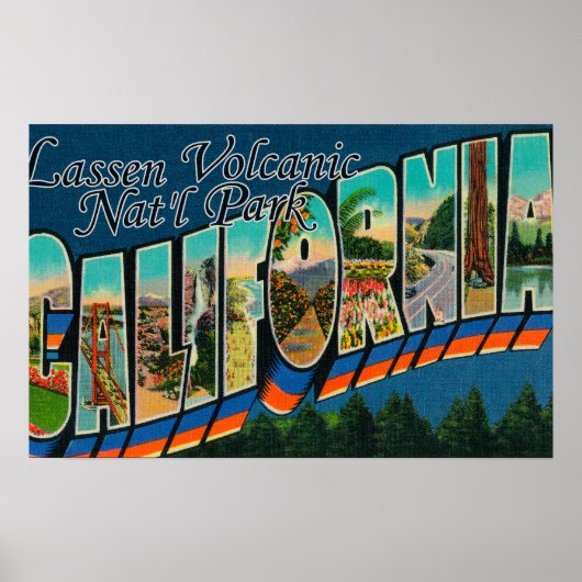 Lassen Volcanic Nat'l Park, CA Poster (Voorkant)