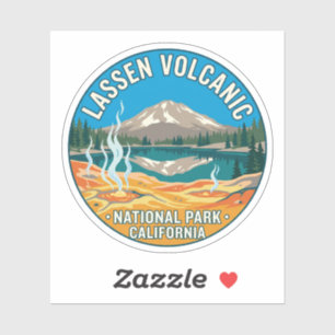 Lassen Volcanic Park Reissticker Sticker