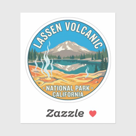 Lassen Volcanic Park Reissticker Sticker (Vel)