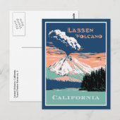 Lassen Volcano California Briefkaart (Voorkant / Achterkant)