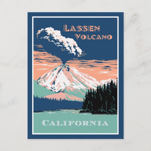 Lassen Volcano California Briefkaart (Voorkant)