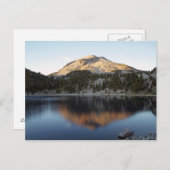 Lassen Volcano en het Helen-meer Briefkaart (Voorkant / Achterkant)
