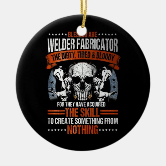 Lassen voor lassen, op de achterzijde van keramisch ornament (Voorkant)