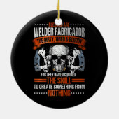 Lassen voor lassen, op de achterzijde van keramisch ornament (Achterkant)