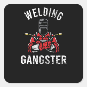 lassen voor lassen vierkante sticker