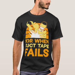 Lassen voor wanneer tape van het kanaal ontbreekt  t-shirt