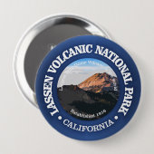 Lassen vulkanisch (NP2) Ronde Button 4,0 Cm (Voorkant /achterkant)