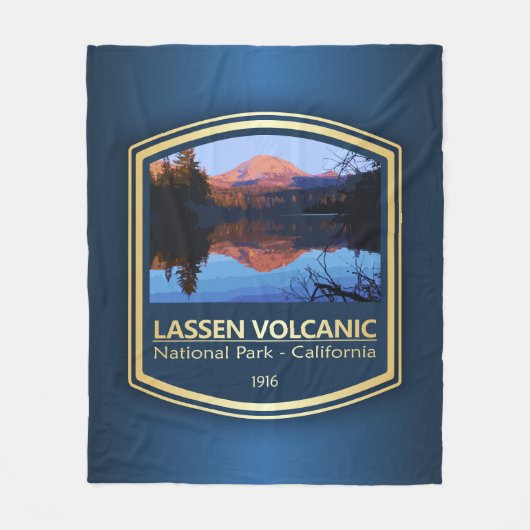 Lassen Vulkanisch NP (PF1) Fleece Deken (Voorkant)