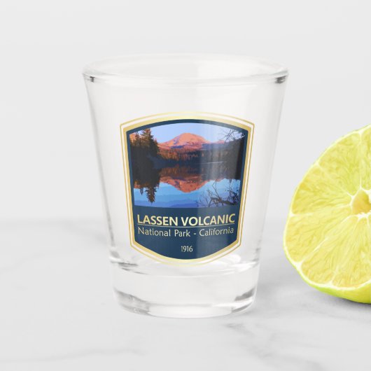 Lassen Vulkanisch NP (PF1) Shot Glas (Voorkant)