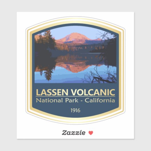 Lassen Vulkanisch NP (PF1) Sticker (Vel)