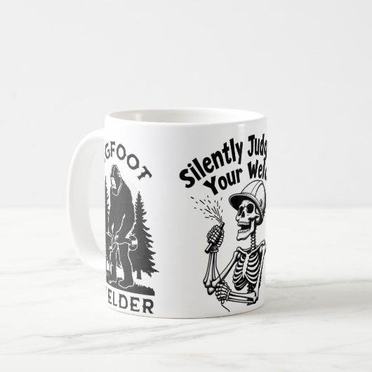 Lassenbeker Zwijgend Uw Lassen Oordelen Koffiemok (Voorkant links)