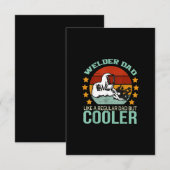  lassenvader als een gewone vader, maar koeler bedankkaart (Voorkant / Achterkant)