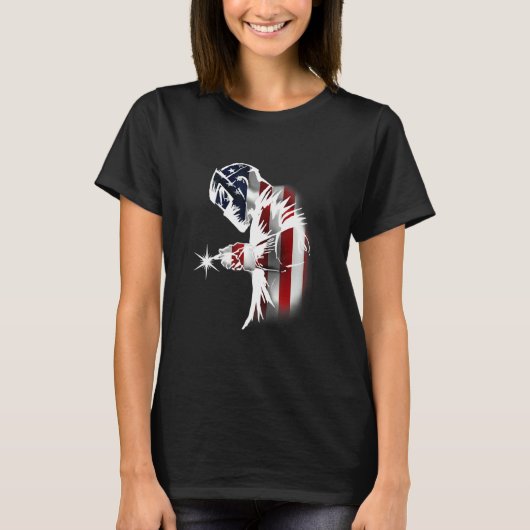 Lasser Amerikaanse Vlag USA Patriottische Lasser K T-shirt (Voorkant)